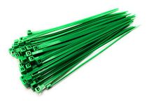 Cable Ties - 300mm x 4.8mm - Strong Nylon Zip Ties (100, Green)