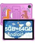 Blackview Tab A7 Kids Tablets 10 inch, Android 12 Tablet for Toddlers, 5GB+64GB/TF 1TB, Quad Core, 6580mAh, iKids APP Pre-Installed, Parental Control, Google Play, Reading Mode, Kid-Proof Case - Pink