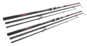 2 X Hunter Pro 12ft Carbon Beach Caster Rod Surf Casting Sea Fishing Rod