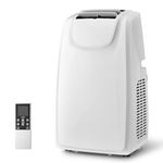 DORTALA Portable Air Conditioner 11,500 BTU, 3 in 1 AC Cooling Unit with Dehumidifier, 24H Timer, Remote Control, Window Kit, Personal Standing AC for Bedroom, Dorm, Cool Rooms up to 400 Sq.Ft