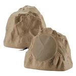 Theater Solutions 2R8S Outdoor Rock Speakers, Sandstone