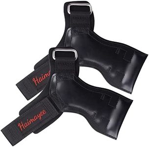 HAIMAYEE Sollevamento Grips Guanti Sollevamento Pesi Cinghie Regolabile per Ollevamento Pesi Fitness Bodybuilding