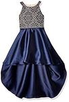 Speechless Girls' High-Low Sleeveless Party Dress, Navy, 7