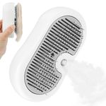 Nepfaivy Cat and Dog Brush for Shedding - Deshedding Steam Hair Brush for Long Haired Indoor Pets, Steamy Comb Brush for Removing Loose Hair