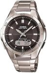 Casio Men's WVA-M640D-1ACR Wave Ceptor Analog-Digital Display Quartz Silver Watch, Silver, Digital,Quartz Movement