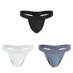 Arjen Kroos Mens Sexy Thong Underwear Bulge Pouch Low Rise T-Back Bikini G-String Jockstrap 3-Pack