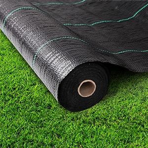 Instahut 3.66m x 30m Weed Mat Control Weedmat Woven Fabric Gardening Plant PE