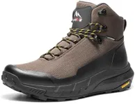 NORTIV 8 Men's Mid Waterproof Hiking Boots Outdoor Lightweight Breathable Trekking Camping Mountaineering Shoes HydroTrek,Size 13,Dark Brown,NMUMHB2504