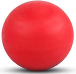 Slyk Massage Lacrosse Ball for Sore Muscles, Shoulders, Neck, Back, Foot, Body, Deep Tissue, Trigger Point, Muscle Knots, Yoga and Myofascial Release (RED)