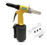 KROST Air Pneumatic Rivet Gun Air Pop Riveter Gun, Air Hydraulic Riveter, Pop Rivet Gun, Riveter Machine, 2.4mm 3.2mm 4mm 4.8mm Heavy Duty Fast Hitting Rivet Gun