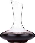 RAVIZAA Glass Wine Decanter Set - Hand Blown Lead-Free Crystal Carafe - Red Wine Decanter - Perfect for Whiskey, Scotch, Wine, Vodka, Tequila, Rum etc (1500 ml) 1