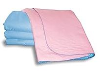 Washable Bed Protector/Pad Without Tucks - Pack of 2, Pink