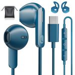 USB C Headphones for Samsung Galaxy S24 S23 Ultra A55 iPhone 16 Pro Max USB C Earphones Wired Headphones with Mic HiFi Type C Headphones for Samsung S22 S23 FE A54 A34 A35 iPhone 15 iPad 10 Air 2024