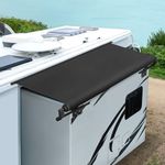 KKohree RV Slide Topper Awning, Slide Out Awning Kit Cover Assembly, Modular Camper Slideout Protection for RVs, 5th Wheels,Travel Trailers and Motorhomes, 8'3" (7'7" Fabric), Black