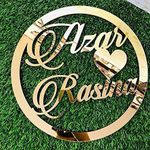 Craft360 Personalized Round Shaped Name Plate Acrylic Couple Name for Boyfriend Girlfriend, Wife Husband for Couple, Ring Platter, Ring Ceremony