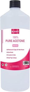 Blissify Acetone puro al 99,5% per la pulizia di componenti elettronici, soluzione per unghie di bellezza, solvente versatile per rimuovere vernice e vernice (500 ml, confezione da 1)