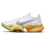 Nike Womens Air Zoom Superrep HIIT Class Shoe, White/Black/Pollen/Volt, 8.5