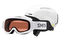 Smith Optics Glide Jr. MIPS Helmet/Gambler Goggle Combo - Kid's White Small