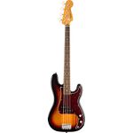 Squier by Fender Classic Vibe '60s Electric Precision Bass Guitar, Laurel Fingerboard, 3 Colour Sunburst