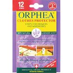 ORPHEA® 12 Strips Insects and Moth Repellent for Drawers and Wardrobes with Fragrance I Made in Switzerland I. Keep Moths Away from Clothes,Fabric,Accessories - for Drawers and Hanging Rails (Lavender Fragrance)