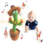 Vocloud Dancing Cactus Talking Cactus Baby Toys, Sing 120pcs Songs,Recording,Repeats What You say, Presents for Boys and Girls