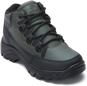 VRACHI® VR-SNOW-3 High Top Waterproof Hiking Trekking Mountaineering Outdoor Boots Climbing Shoe |Lightweight Non-Slip High-Traction Grip (OLIVE, 10)