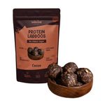 Wevive India Protein LADDOOS with Calming Herbs (Cocoa) 150 grams Mason Jar Delicious Sugar-Free Laddoos | Energy-Bar Replacement | High Protein and Instant Energy - Pack of 10