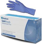 Medicom Nitrile Powder-Free Disposable Examination Gloves 7g, Heavy Duty, Long-Cuff, No Powder, Non-Sterile for Medical Use - (Violet, 100 Pcs) (Large)