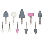 AASONS Abrasive Polish Mounted Stone Set Assorted Grinding Burr Wheel Combo Shank 1/8" and 1/4" Grinder Tools (Combo 3mm & 6mm Shank)