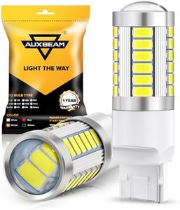 Auxbeam 7440 W21W 7441 LED Bulbs, 6500K White, Super Bright 7440A 7440AL LED Backup Reverse Lights for Cars Trucks Motorcycles, 3030-SMD 12V, Pack of 2