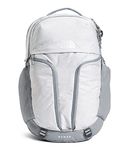 THE NORTH FACE Women's Surge Commuter Laptop Backpack, TNF White Metallic Mélange/Mid Grey, One Size