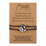 Pinky Promise Bracelet for 2 Handmade Friendship Couple Matching Bracelets Graduation Best Friends Family