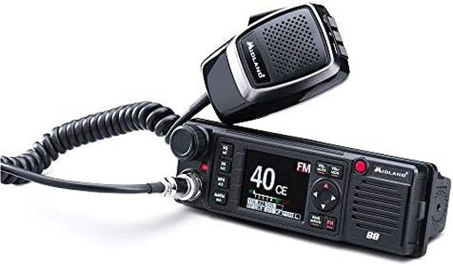 Midland M-88 CB Radio C1435, Transceptor CB Multibanda de 400 Canales para Vehículos, Compacto con Controles Directos en el Micro, Pantalla TFT a Color, Cancelación de Ruido, Enchufe de 6 Pines