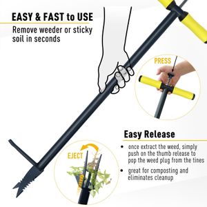Colwelt Garden Weed Puller Combo – Manual Weeding Tool Set