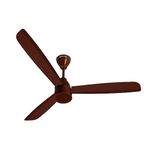 atomberg Renesa Prime 1200mm BLDC Ceiling Fan Compatible with Regulators | Without Remote | BEE 5 star Rated Energy Efficient Ceiling Fan | High Air Delivery with LED Indicator (Gloss Brown)