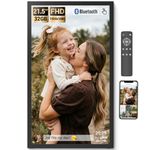 BSIMB 21.5 Inch Large Digital Photo Frame Touchscreen, 64GB FHD 1920x1080 Extra Large Digital Picture Frame Digital Art Frame Display with Remote Control, Auto-Rotate, Share Pictures via App/Email
