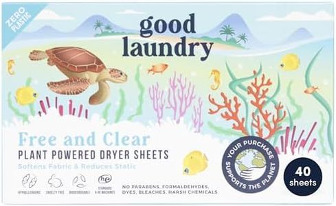 Unscented Dryer Sheets | Reduce Static, Infused with Essential Oils, Biodegradable, Hypoallergenic, No Harsh Chemicals & Plastic-Free - Based in the USA