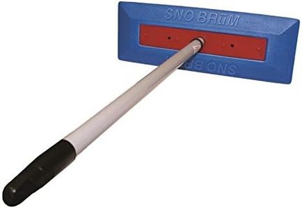 SnoBrum Original Snow Removal Tool with 27" to 46" Compact Telescoping Handle- Remove Snow from Vehicles, awnings, Pool/hot tub Covers and More Without Scratching