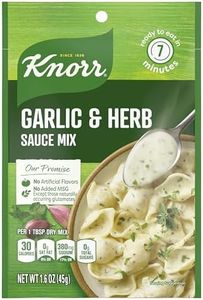Knorr Sauce Mix Creamy Pasta Sauce For Simple Meals and Sides Garlic & Herb No Artificial Flavors, No Added MSG 1.6 oz, Pack of 24