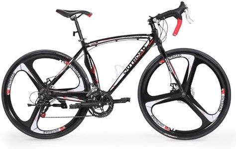 Betterland 14 Speed Road Bike,700C Wheel Road Commuter Bicycle with Dual Disc Brakes, Light Aluminum Alloy Frame,Adult Faster Racing Bike for Men and Women (Black)
