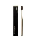 YHRY Gold Color Toothbrush, Soft Charcoal Toothbrush, Home Hospitality Travel Toothbrushes, Luxury Plated Gold Color Manual Toothbrushes, Small Head Toothbrushes, Deep Cleaning, for Adults