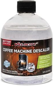 Velocity Coffee Machine Cleaner and Descaler – 4 Uses Per Bottle. Deep Cleans Coffee Makers & Espresso Machines, Coffee Maker Cleaner compatible with Keurig, Breville, Nespresso, Mr. Coffee & More.