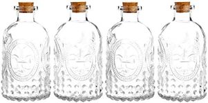 MyGift Vintage Embossed Clear Glass