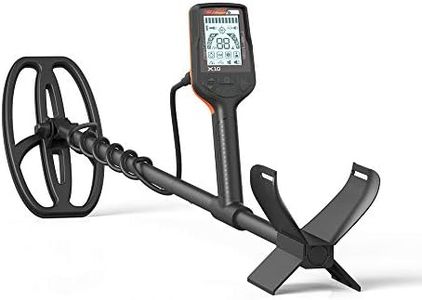 Quest X10 Metal Detector with high Performance 9x5 Blade TurboD Double D Waterproof Coil only 970g Super Lightweight Built-in USB Rechargeable Battery Loud Speaker LED Backlit and Flashlight