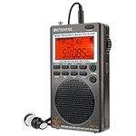 Retekess TR110 SSB Shortwave Radio, Multi Band Radio with MW FM SW AIR CB, Shortwave Radio Receiver, World Band Radio with Clock, Sleep Timer (Sliver)