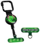 ClutchLoop Anti-Theft Phone Tether - Universal Adhesive Anchor, Retractable Steel Line and Locking Carabiner (Luna)