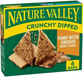 Nature Valley Crunchy Dipped Granola Squares, Peanut Butter Chocolate, 6 ct