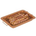 Bacon Bonanza by Gotham Steel Oven Healthier Bacon Drip Rack Tray with Pan – As Seen on TV