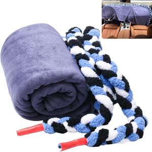 Window Tinting Dash Protection - Absorbent Rope and Towel 2-in-1 - Dash Cover Towel- Completely Covers Dashboard - Protects Car Dashboard Leather and Electronics from Damage