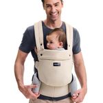 Momcozy Baby Carrier Newborn to Toddler - Ergonomic, Cozy and Lightweight Infant Carrier for 7-44lbs, Effortless to Put On, Ideal for Hands-Free Parenting, Enhanced Lumbar Support, Khaki